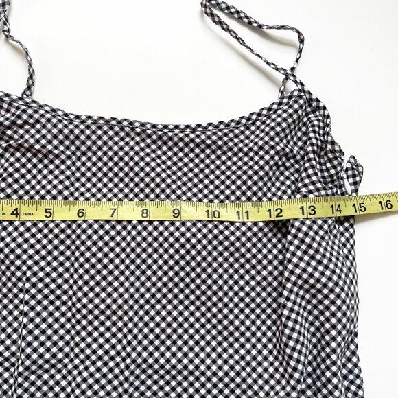 Abercrombie Slip Maxi Dress Black Gingham Size Small NEW NWT - Picture 6 of 7